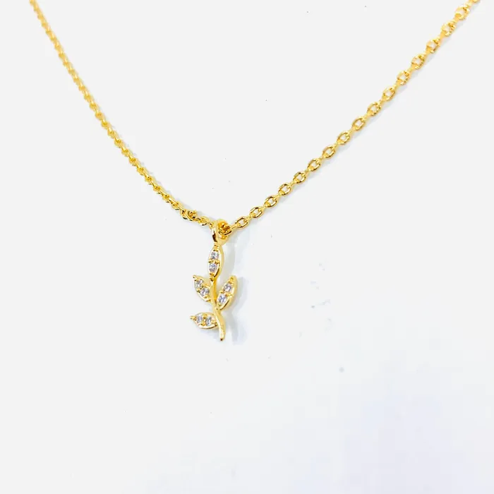 Necklaces Rhinestone Sprout Necklace Necklaces Rhinestone Sprout Necklace