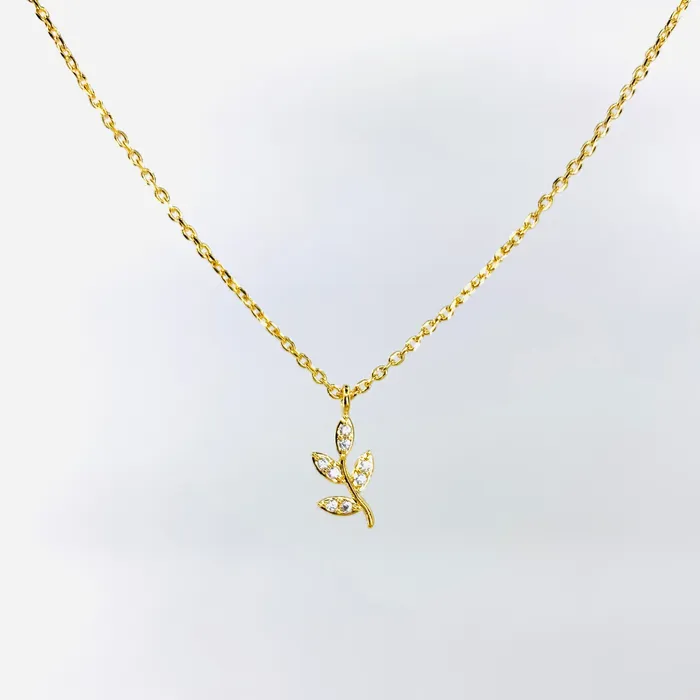 Necklaces Rhinestone Sprout Necklace Necklaces Rhinestone Sprout Necklace
