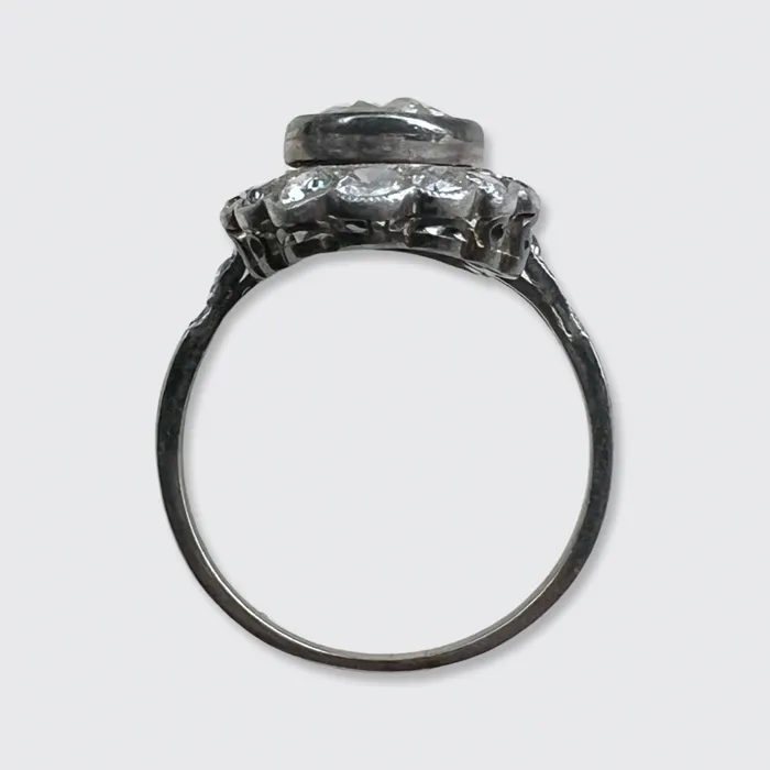 Rings 21stfinds Double RoseCut Diamond Cluster Ring