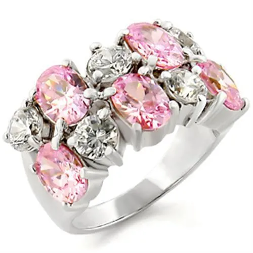 Rings 30817 HighPolished 925 Sterling Silver Ring with AAA Grade CZ in Rose Alamode Rings 30817 HighPolished 925 Sterling Silver Ring with AAA Grade CZ in Rose Alamode