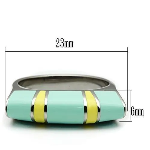 Rings Alamode TK528 High polished no plating Stainless Steel Ring with No Stone