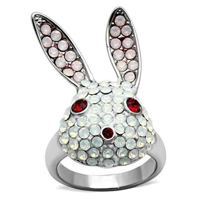 Rings Alamode TK931 High polished no plating Stainless Steel Ring with Top Grade Crystal in Multi Color Rings Alamode TK931 High polished no plating Stainless Steel Ring with Top Grade Crystal in Multi Color