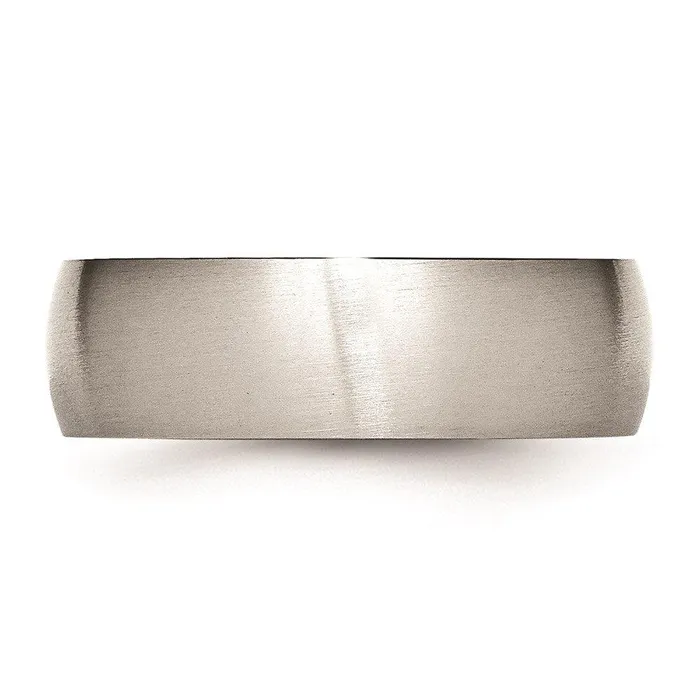Rings Chisel Stainless Steel 7mm Brushed Band Rings Chisel Stainless Steel 7mm Brushed Band