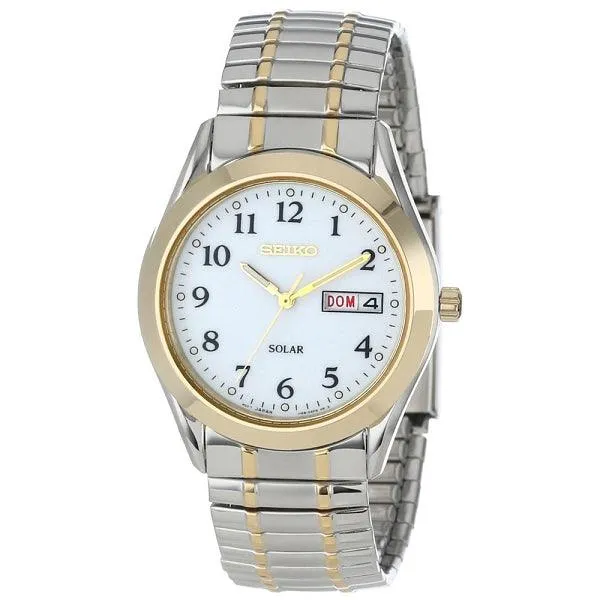 Seiko Seiko Mens Day Date Flex Band Watch SNE062 Rings