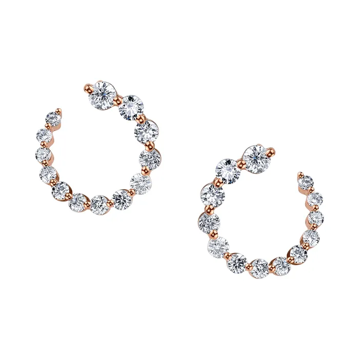 SMALL DIAMOND GARLAND EARRINGS anitako Earrings