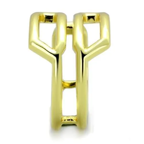 TK1884 IP GoldIon Plating Stainless Steel Ring with No Stone Alamode Rings