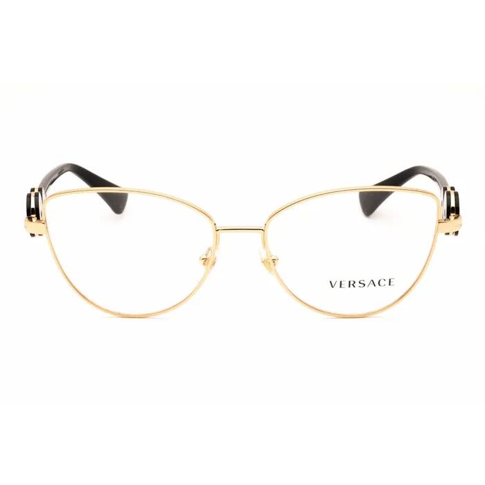 Versace Versace Womens Eyeglasses Gold Metal Cat Eye Full Rim Frame 0VE1284 1002 Earrings