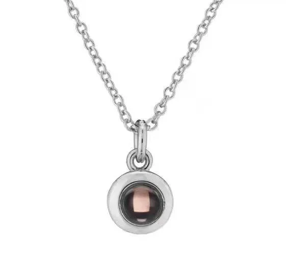 VVS Jewelry Necklaces VVS Jewelry Custom Photo Projection Pendant Necklace