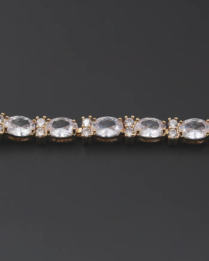 12212023 Bracelets Oval CZ Stone Tennis Bracelet 12212023 Bracelets Oval CZ Stone Tennis Bracelet