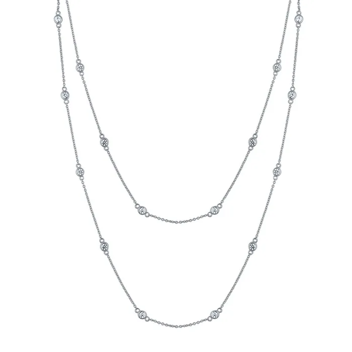 BERRICLE CZ by Yard Station Necklace in Sterling Silver Necklaces