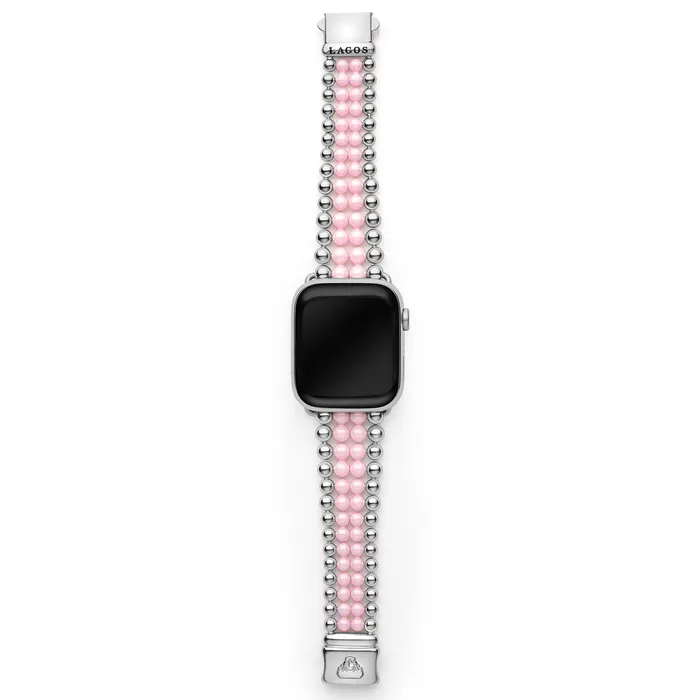 Bracelets LAGOS Smart Caviar Pink Ceramic and Stainless Steel Infinite Watch Bracelet4249mm Bracelets LAGOS Smart Caviar Pink Ceramic and Stainless Steel Infinite Watch Bracelet4249mm