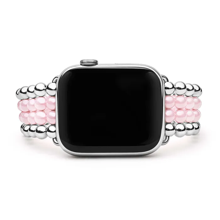 Bracelets LAGOS Smart Caviar Pink Ceramic and Stainless Steel Infinite Watch Bracelet4249mm Bracelets LAGOS Smart Caviar Pink Ceramic and Stainless Steel Infinite Watch Bracelet4249mm