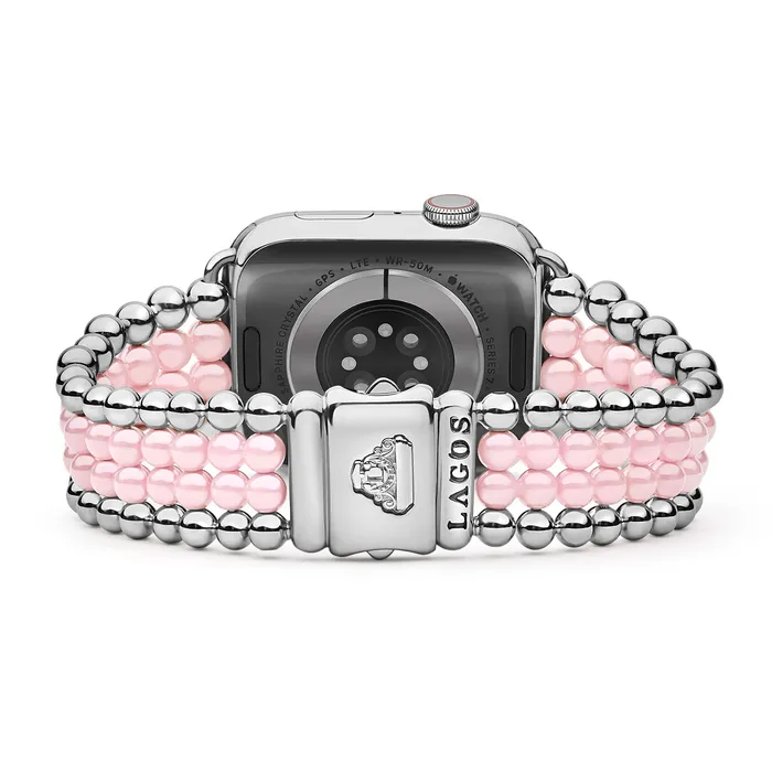 Bracelets LAGOS Smart Caviar Pink Ceramic and Stainless Steel Infinite Watch Bracelet4249mm Bracelets LAGOS Smart Caviar Pink Ceramic and Stainless Steel Infinite Watch Bracelet4249mm