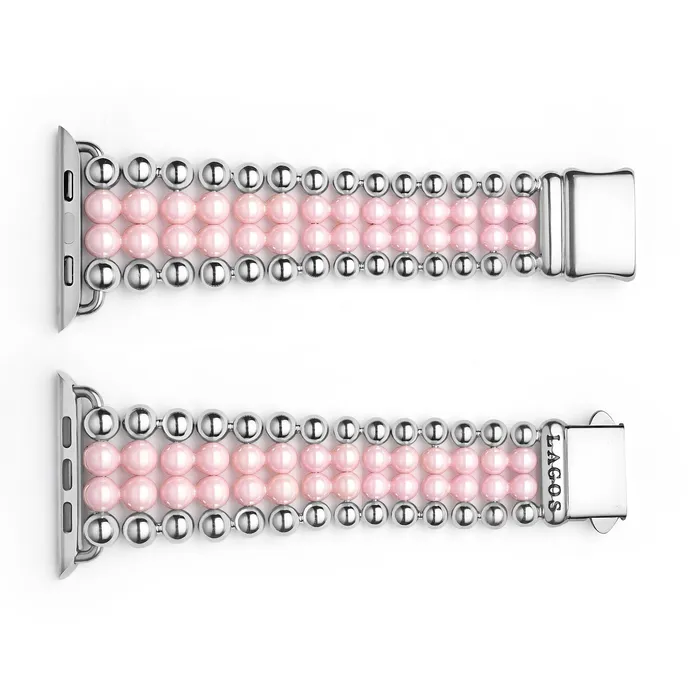 Bracelets LAGOS Smart Caviar Pink Ceramic and Stainless Steel Infinite Watch Bracelet4249mm Bracelets LAGOS Smart Caviar Pink Ceramic and Stainless Steel Infinite Watch Bracelet4249mm