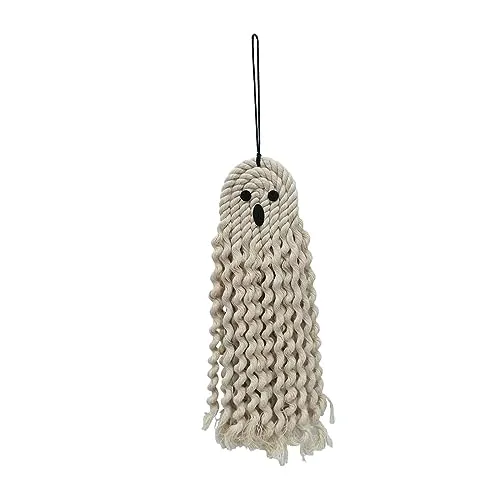 Dropshipped via Social Commerce Network Necklaces ATORSE Hanging Ghost Decoration Hand Woven Ghost for Yard Front Door Tree