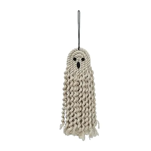 Dropshipped via Social Commerce Network Necklaces ATORSE Hanging Ghost Decoration Hand Woven Ghost for Yard Front Door Tree