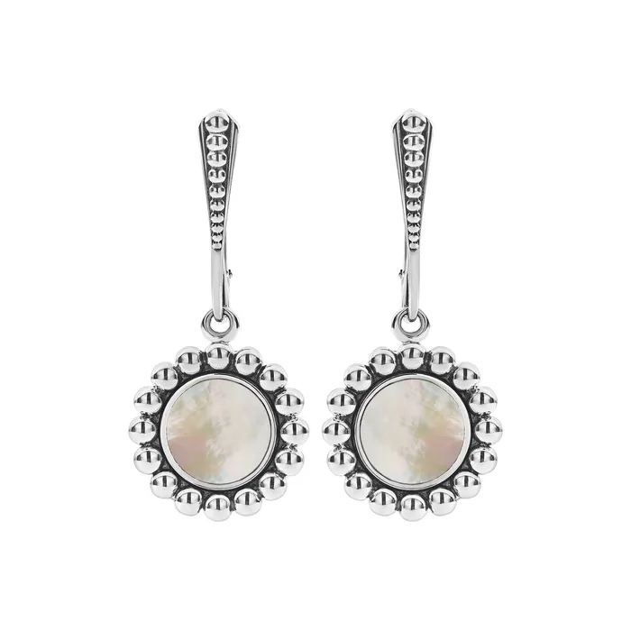 Earrings Lagos Maya Small Mother of Pearl Circle Drop Earrings Earrings Lagos Maya Small Mother of Pearl Circle Drop Earrings