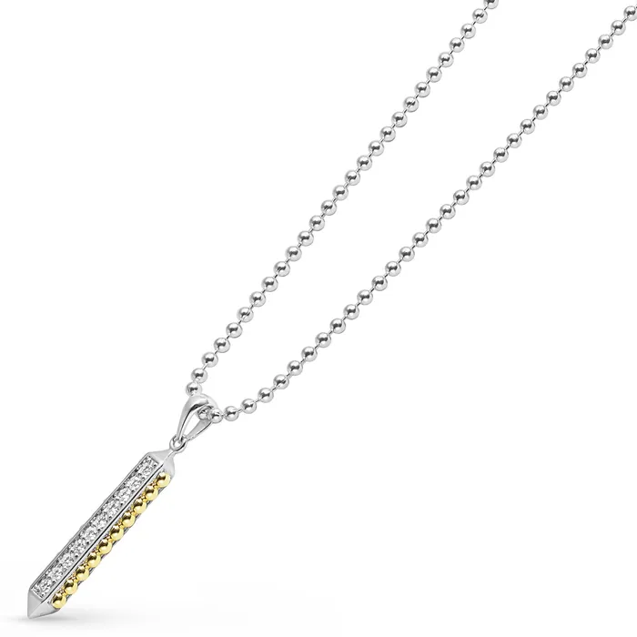 Necklaces Anthem Diamond Bar Amulet Necklace LAGOS Necklaces Anthem Diamond Bar Amulet Necklace LAGOS