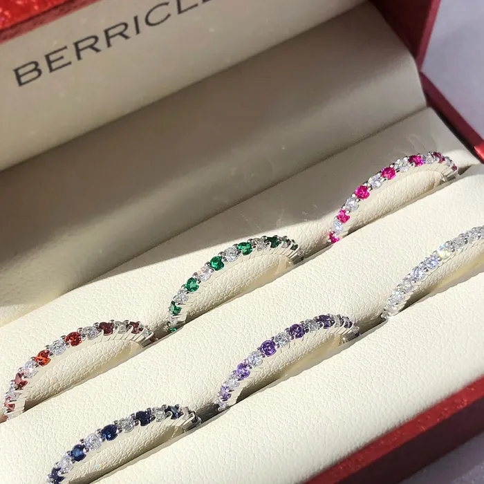 Rings BERRICLE Pave CZ Eternity Ring in Sterling Silver