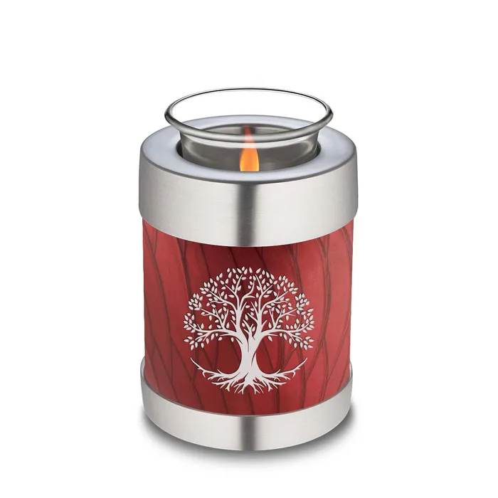 Candle Holder Embrace Pearl Candy Red Tree of Life Cremation Urn GetUrns Necklaces Candle Holder Embrace Pearl Candy Red Tree of Life Cremation Urn GetUrns Necklaces