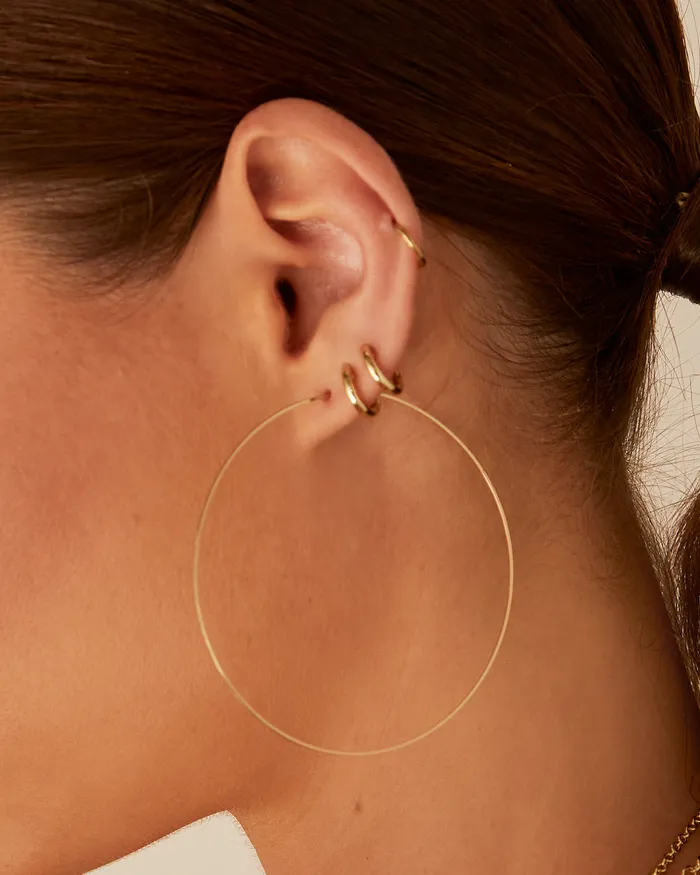 Capri Wire Hoops Gold Luv Aj PreStyled Sets