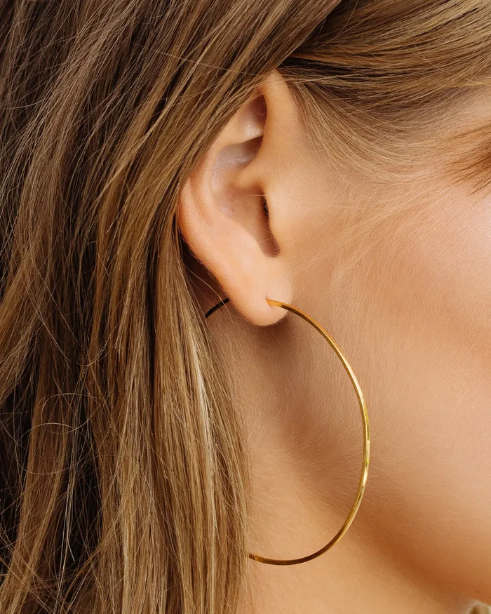 Capri Wire Hoops Gold Luv Aj PreStyled Sets