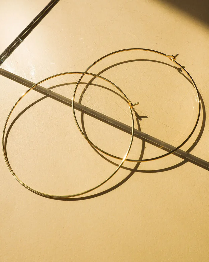 Capri Wire Hoops Gold Luv Aj PreStyled Sets