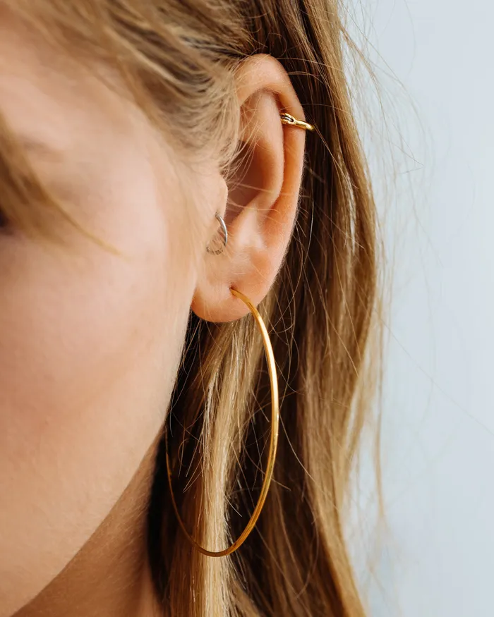 Capri Wire Hoops Gold Luv Aj PreStyled Sets