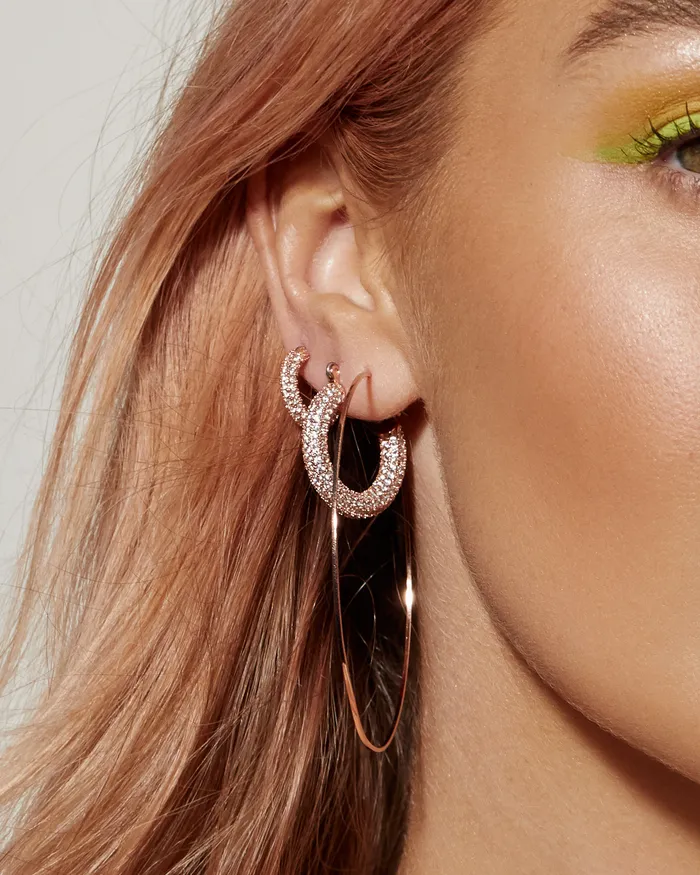 Capri Wire Hoops Gold Luv Aj PreStyled Sets