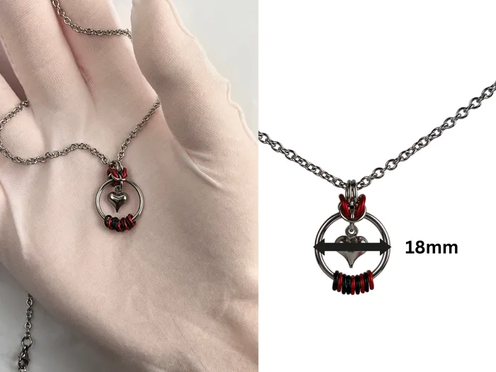Captive Collars Necklaces Heart Morse Code Captive Collars Necklaces Heart Morse Code