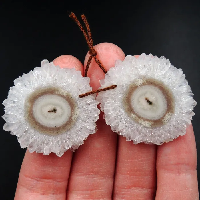 Earrings Intrinsic Trading Natural Amethyst Stalactite Flower Earring Pair Cabochon Cab Pair Drilled Matched Earrings Bead Pair E3250 Earrings Intrinsic Trading Natural Amethyst Stalactite Flower Earring Pair Cabochon Cab Pair Drilled Matched Earrings Bead Pair E3250