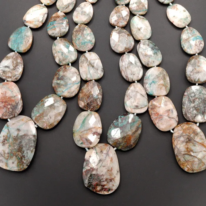 Intrinsic Trading Necklaces Graduated Faceted Natural Chrysocolla in Quartz Focal Pendant Beads Stunning Blue Strikes Designer Quality One of a Kind 17 Necklace Strand Intrinsic Trading Necklaces Graduated Faceted Natural Chrysocolla in Quartz Focal Pendant Beads Stunning Blue Strikes Designer Quality One of a Kind 17 Necklace Strand