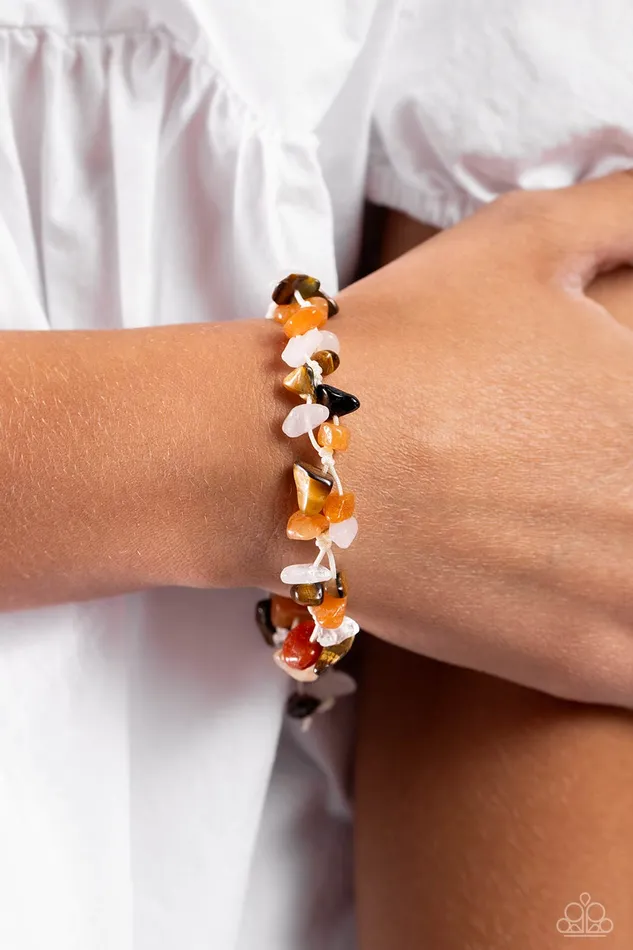 Knotted Kingdom Orange Paparazzi Bracelet All Eyes On U Jewelry Paparazzi Accessories Bracelets