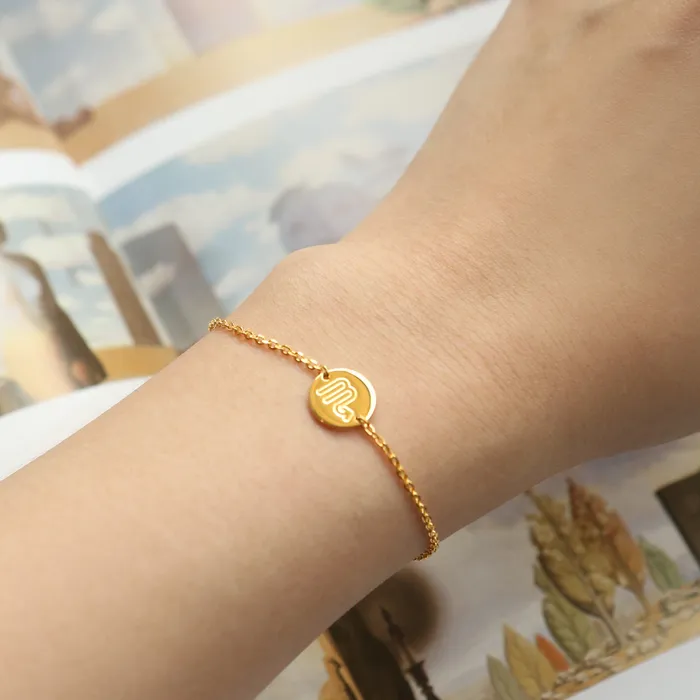 LOULOUROSE Bracelets Zodiac Medallion Bracelet