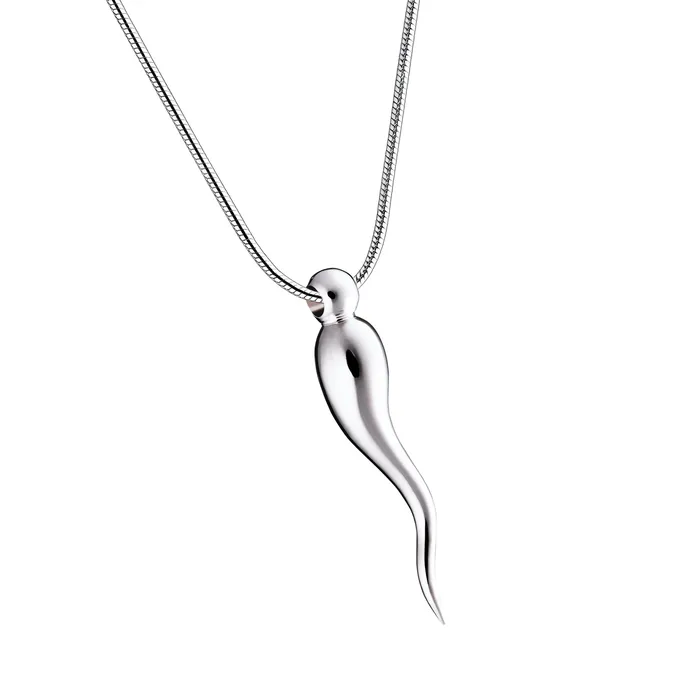 LoveUrns Treasure Necklaces Italian Horn Sterling Silver Cremation Pendant LoveUrns Treasure Necklaces Italian Horn Sterling Silver Cremation Pendant
