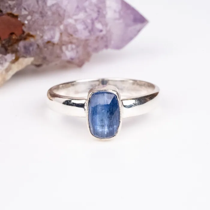 Rings InnerVision Crystals Kyanite Ring 9x6mm Size 10 925 Silver